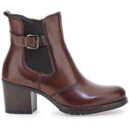 Stivaletti marroni in vera pelle con tacco a blocco PITTARELLO CLASS 3047 37