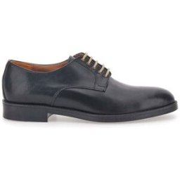 Scarpe Stringate Nere In Vera Pelle Longford 712 41