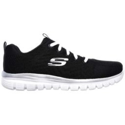 Sneakers Nere e Bianche Con Pianta Larga Skechers Graceful Get Connected 37