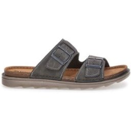 Ciabatte Grigio Con Sottopiede In Vera Pelle Inblu 10 BU 41