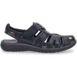 Sandali Fisherman Neri in Pelle Marina Militare 1680 41