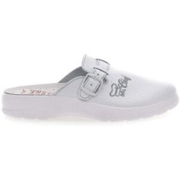 Ciabatte da Lavoro Bianche In Pelle MR Chef 8015 41