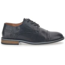 Scarpe Stringate Nere Con Ricamo All'Inglese Johes Land 188352 41