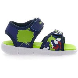 Sandali Blu e Lime con Fascia Regolabile con Velcro Superga 63820 22