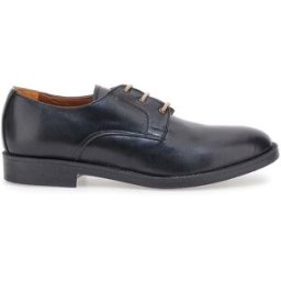 Scarpe Stringate in Pelle Nera Pittarello 0728 41