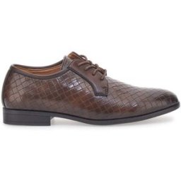 Scarpe Stringate Marroni con Texture Intrecciata Longford 208510 41