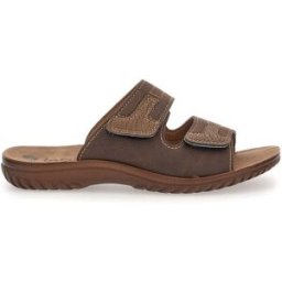 Ciabatte Marroni Con Strappi in Velcro Inblu 106 Fn 41