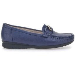 Mocassini Blu Con Dettaglio Oro Prima Riga 3170 39