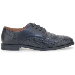 Scarpe Stringate Nere con Trama Intrecciata Johes Land 16811610 41