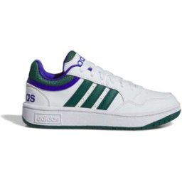 Sneakers Bianche e Verdi Adidas Hoops 3 K 38⅔