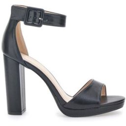 Sandali Neri con Tacco e Cinturino Le Havre Paris 6031 38