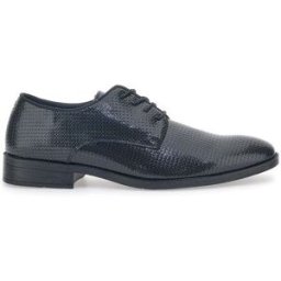 Scarpe Stringate Nere Con Trama Effetto Lucido Johes Land 178284 41