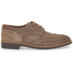 Scarpe Stringate Taupe In Vera Pelle Made In Italy Pittarello 0723 41