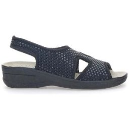 Sandali Neri Made In Italy Con Plantare In Pelle Bio Up 1321 39