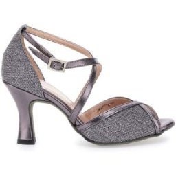 Sandali da Ballo Antracite Con Suola In Vera Pelle The First Dance 4927 38