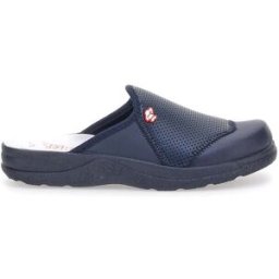 Ciabatte da Lavoro Blu Vera Pelle Made In Italy MR Chef 641 41