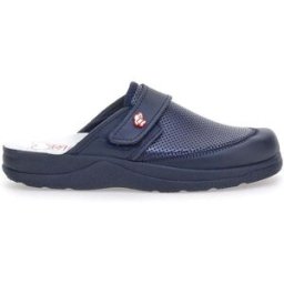 Ciabatte da Lavoro Blu Vera Pelle Made In Italy MR Chef 1668 41