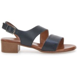 Sandali Neri In Vera Pelle Con Tacco 4 Cm Pittarello Look 243080 40