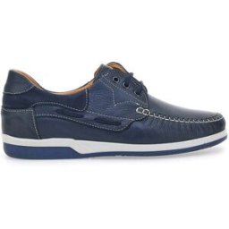 Scarpe Stringate Blu In Vera Pelle Made In Italy Longford 3410 41