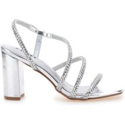 Sandali Argento Con Cinturino e Dettagli Brillanti The First 255 39