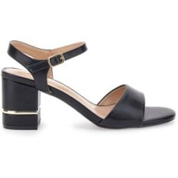 Sandali Neri Con Tacco 7,5 Cm Cafe' Cost 230688 37