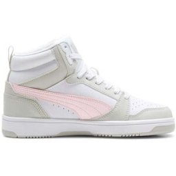SNEAKERS ALTE BIANCHE CON DETTAGLI ROSA PUMA REBOUND V6 MID JR 37½
