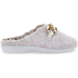 Pantofole Beige in Feltro con Catena Color Oro Grazie 3004d 39