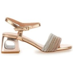 Sandali Oro Rosa Con Tacco Medio The First 651 39