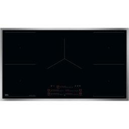 AEG TK95IN08UB Piano cottura a induzione autosufficiente nero/acciaio inox, 90 CM