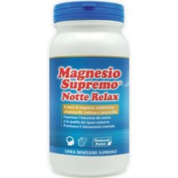 NATURAL POINT Srl Magnesio Supremo Notte Relax - Integratore Alimentare per il rilassamento ed il riposo notturno - 150g