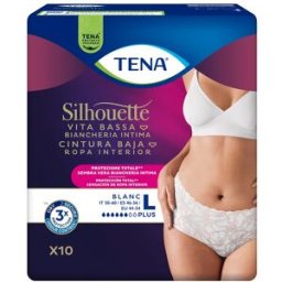 ESSITY TENA SILHOUETTE P WHITE L 10PZ