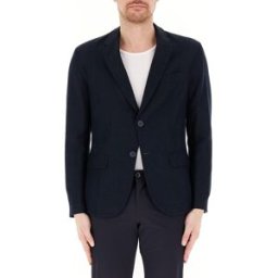 Armani Exchange Giacca misto lino BLU NOTTE 42