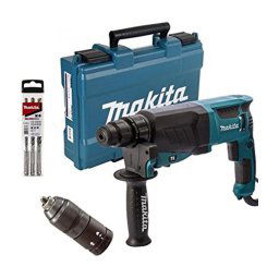 Trade Shop - Makita Tassellatore Elettrico Hr 2630t Con Mandrino Autoserrante 26mm 800w Sds -