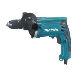 Trade Shop - Trapano A Percussione Makita Hp1631 Profess. Con Accessori + Punte + Giubbino -