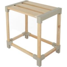 altri brand Sgabello in legno 38,5x43x25 cm