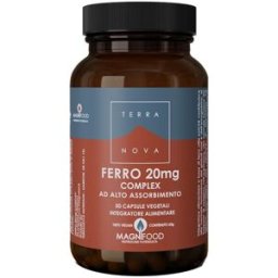 FORLIVE Srl Ferro Complex - Terranova - 50 capsule vegetali - Integratore alimentare di Ferro ad alto assorbimento
