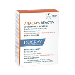 Anacaps Reactiv Integratore Alimentare Unghie e Capelli 30 Capsule