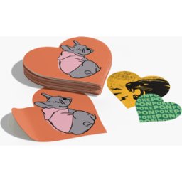 VistaPrint Adesivi a forma di cuore