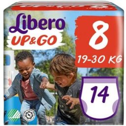 ESSITY (LIB,TEMP) Libero Up&amp Go Taglia 8 Pannolini 14 Pezzi