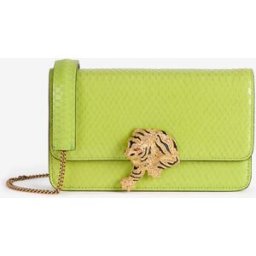 Roberto Cavalli Roar Bag Con Tigre Gioiello - Female Borse A Spalla Verde Chiaro UNICA