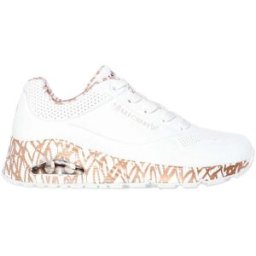 Sneakers Bianche con Cuori Colorati Skechers Street Uno - Loving Love 39