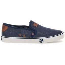Mocassini Blu con Tomaia in Tessuto ROUTE 66 RO01805 41
