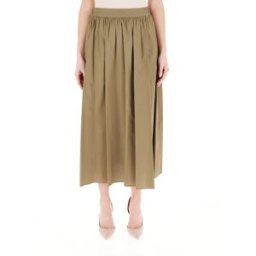 LIU JO Gonna in cotone VERDE MILITARE 42