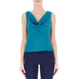 RINASCIMENTO Top drappeggio PETROLIO XL