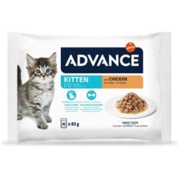 ADVANCE Kitten Busta Multipack 4x85G POLLO