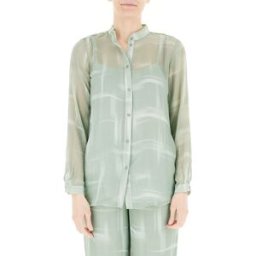 Armani Exchange Blusa velata PISTACCHIO M