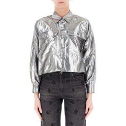 WEEKEND MAX MARA Camicia metallizzata ARGENTO 42