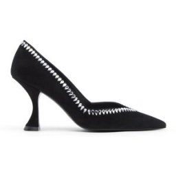 Stuart Weitzman Gemcut Xcurve 85 Pump - Donna Nero 35.5