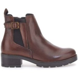 Stivaletti Marroni in Vera Pelle The First 20304 40