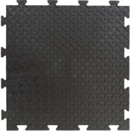 ART 10 PIASTRELLE 483x483x10 mm IN PVC NERO CHICCHI DI RISO COMPONIBILE E ANTISCIVOLO